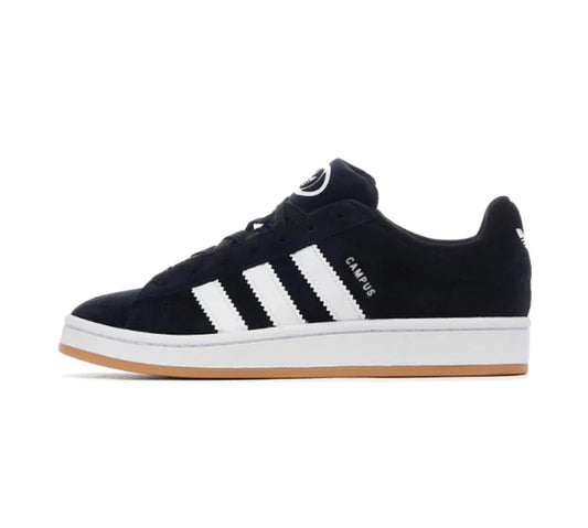 Adidas Campus 00s Júnior - Core Black (Sola Branca & Cordões Standard)