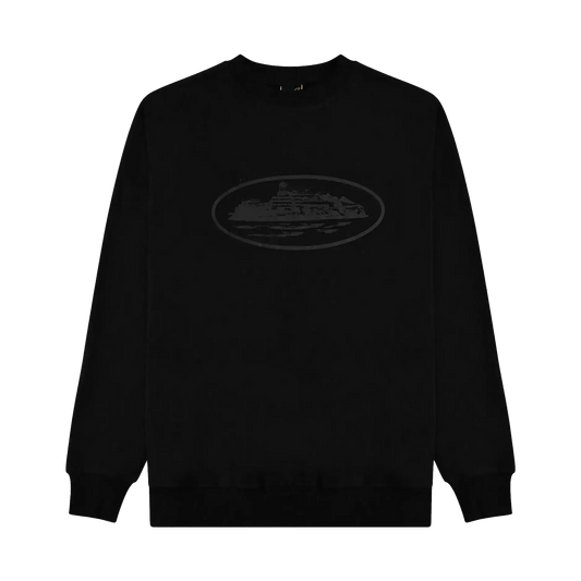 Corteiz OG Alcatraz Sweatshirt - Triple Black