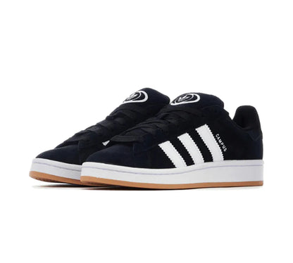 Adidas Campus 00s Júnior - Core Black (Sola Branca & Cordões Standard)