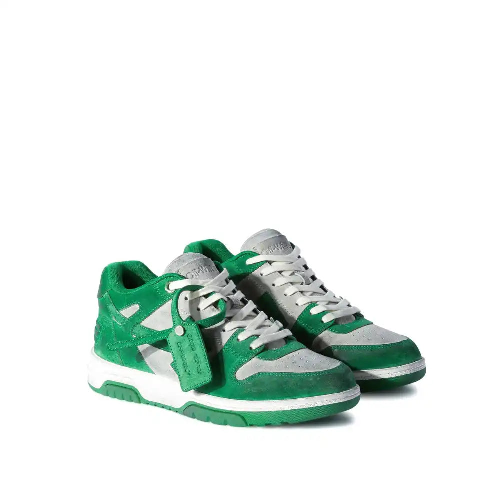 Off-White Out Of Office Vintage Suede Grey Green