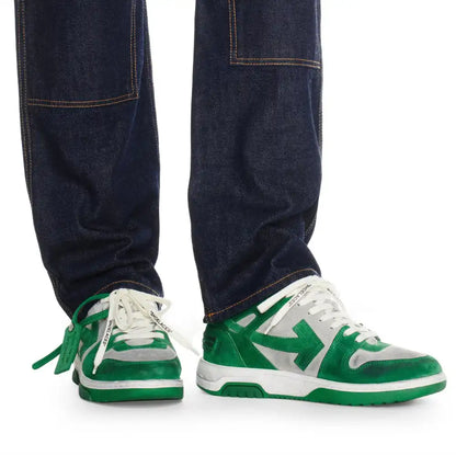 Off-White Out Of Office Vintage Suede Grey Green