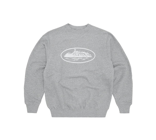 Corteiz OG Alcatraz Crewneck - Heather Grey