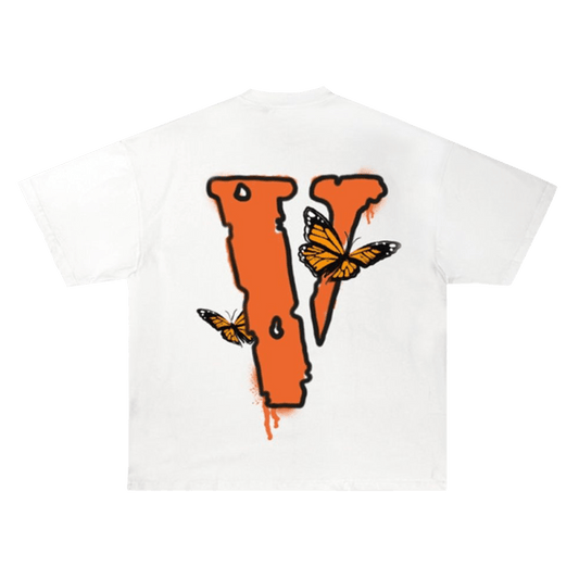 Juice Wrld x Vlone Butterfly Tee – White