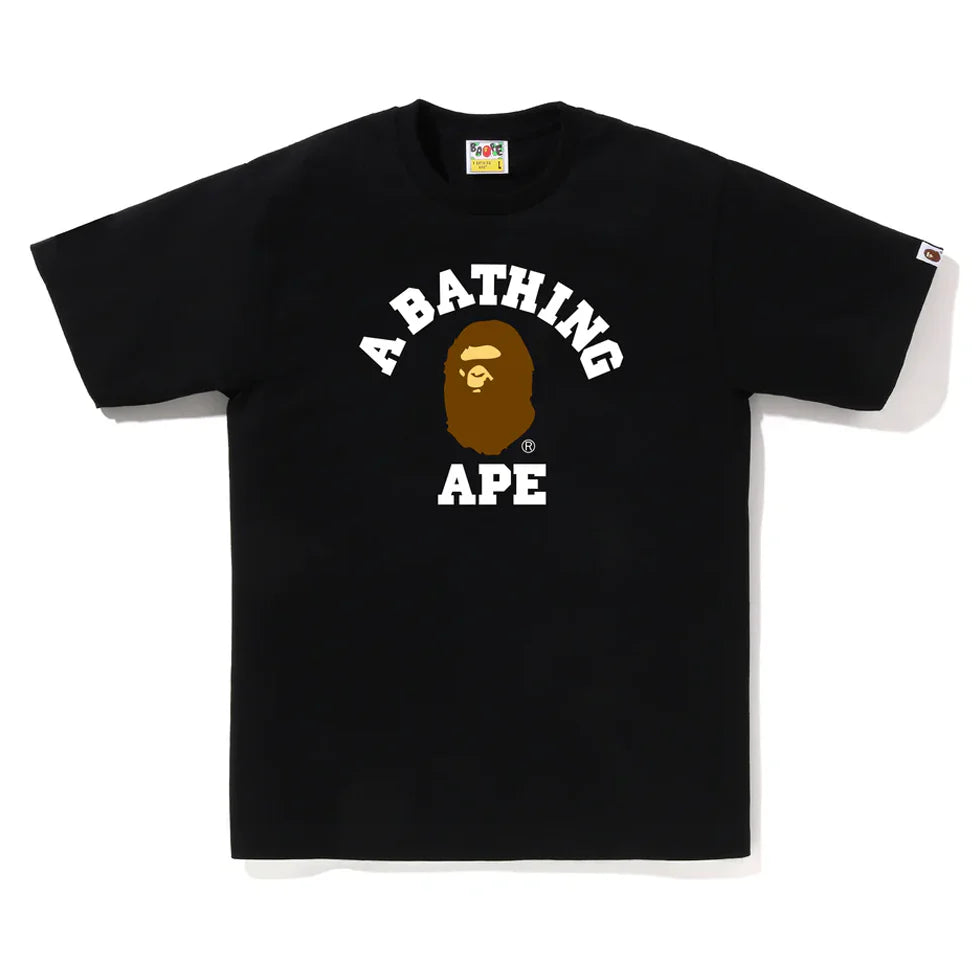 A Bathing Ape College Tee - Black