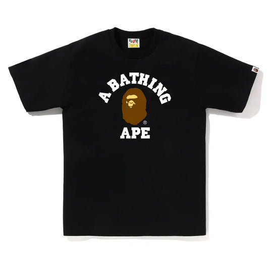 A Bathing Ape College Tee - Black