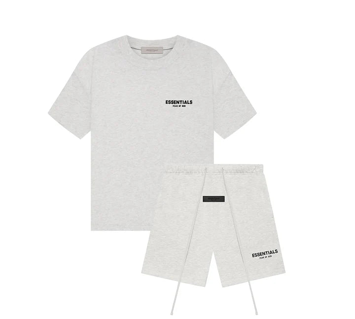 Fear of God Essentials - Light Oatmeal Set (T-Shirt+Calções)