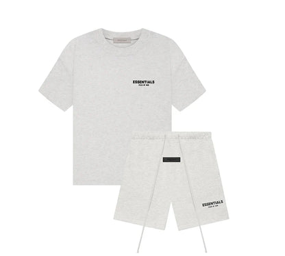 Fear of God Essentials - Light Oatmeal Set (T-Shirt+Calções)