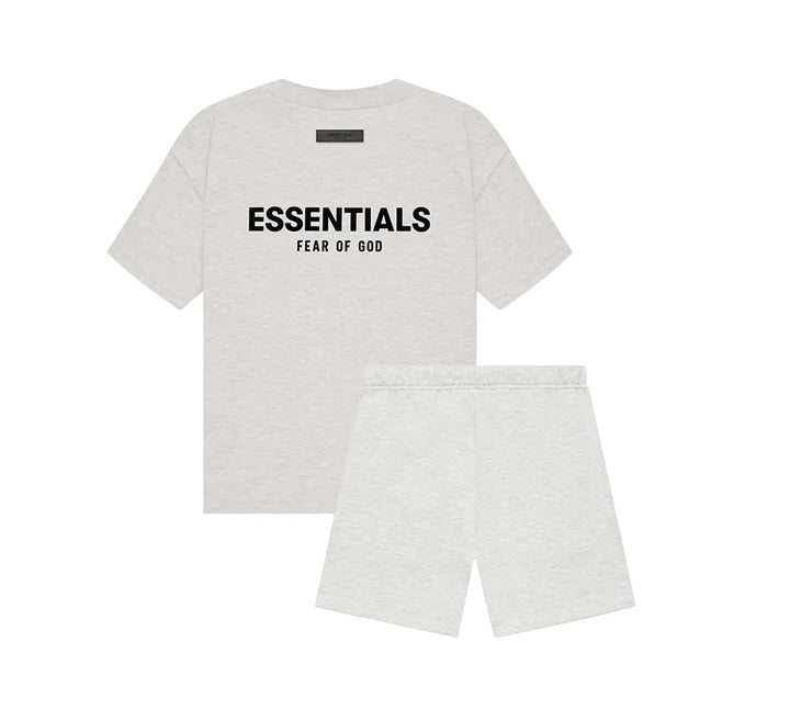 Fear of God Essentials - Light Oatmeal Set (T-Shirt+Calções)